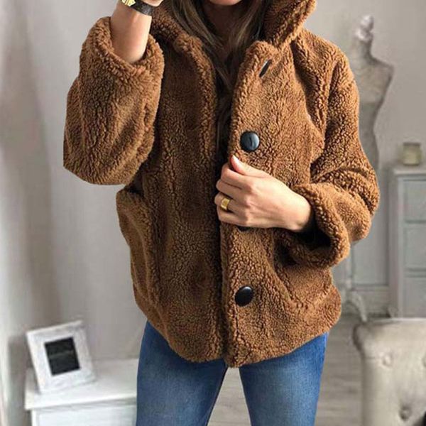 women's fur & faux 2021 winter warm coat women jackets female thick teddy bear with autumn jacket ladies fleece coats, Black
women's fur & faux 2021 winter warm coat women jackets female thick teddy bear with autumn jacket ladies fleece coats, Black