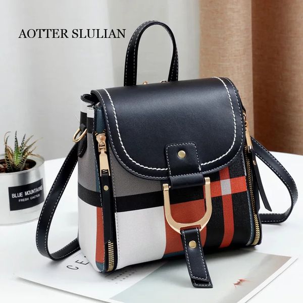 luxury designer female leather school bag handbag for teens girls travel back belt buckle casual crossbody bag bolsa feminina 
luxury designer female leather school bag handbag for teens girls travel back belt buckle casual crossbody bag bolsa feminina