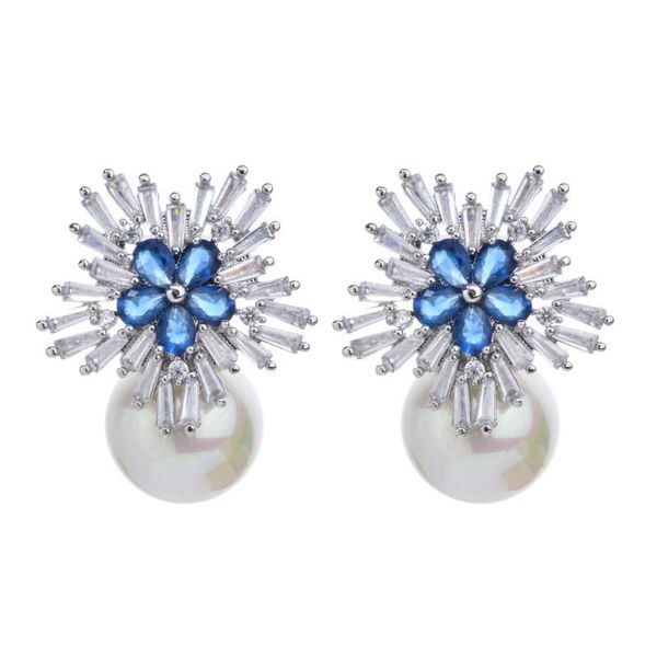 New fashion temperament zircon snowflake pearl earrings female/girl wedding party new bride high quality jewelry earrings
New fashion temperament zircon snowflake pearl earrings female/girl wedding party new bride high quality jewelry earrings