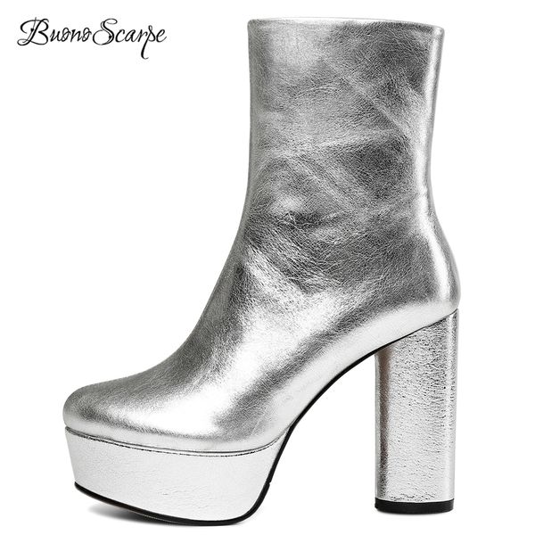 2020 women platform high heel boots genuine leather zipper ankle boots brand design silver black big size shoes boot
2020 women platform high heel boots genuine leather zipper ankle boots brand design silver black big size shoes boot
