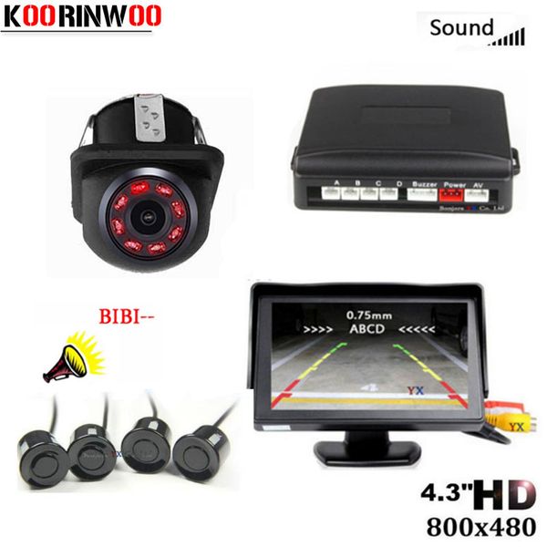 koorinwoo universal parktronic lcd monitor car parking sensor 4 sensors buzzer 12v car rear view camera reversing step-up alarm
koorinwoo universal parktronic lcd monitor car parking sensor 4 sensors buzzer 12v car rear view camera reversing step-up alarm
