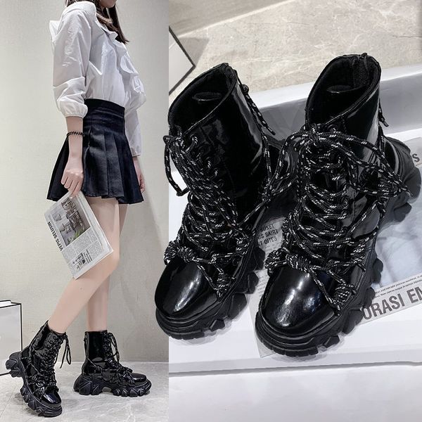 white mid-calf boots rock shoes woman round toe boots-women luxury designer booties ladies low heels booties short mid, Black
white mid-calf boots rock shoes woman round toe boots-women luxury designer booties ladies low heels booties short mid, Black