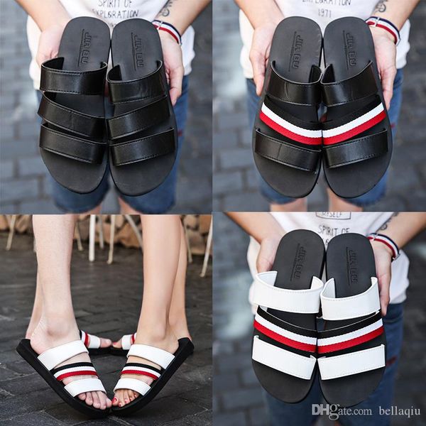 новая европа марка дизайнерских тапочки mensstriped сандалия причинного покрытие летом huaraches тапочки мужчины женщина шлепки туфли, Black
новая европа марка дизайнерских тапочки mensstriped сандалия причинного покрытие летом huaraches тапочки мужчины женщина шлепки туфли, Black