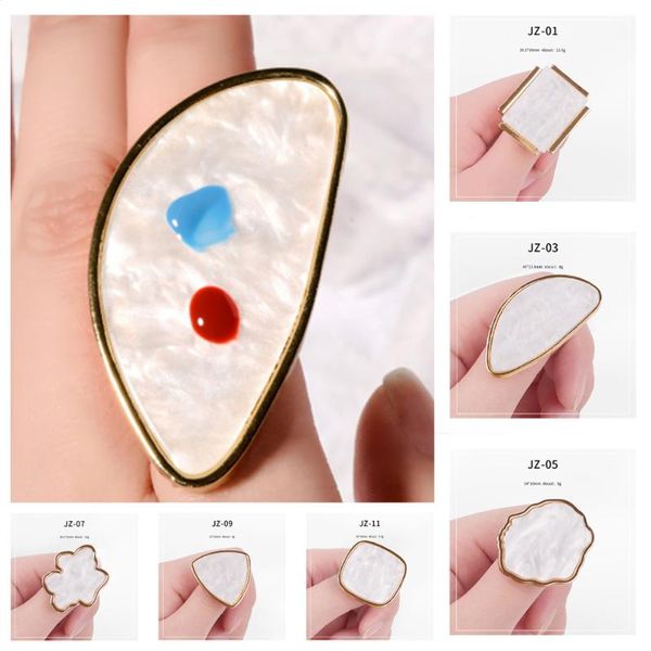 natural resin imitation agate stone ring color mixing palette nail polish drawing manicure showing shelf diy nail art tool
natural resin imitation agate stone ring color mixing palette nail polish drawing manicure showing shelf diy nail art tool