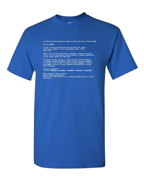 2019 new short sleeve casual screen video gamer death pc computer funny humor pun men graphic man t shirt good quality
2019 new short sleeve casual screen video gamer death pc computer funny humor pun men graphic man t shirt good quality