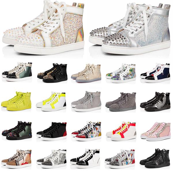 with box authentic red bottoms platform trainers size us 13 mens womens casual shoes spike red bottom étoile vintage tripler flats sneakers, Black
with box authentic red bottoms platform trainers size us 13 mens womens casual shoes spike red bottom étoile vintage tripler flats sneakers, Black