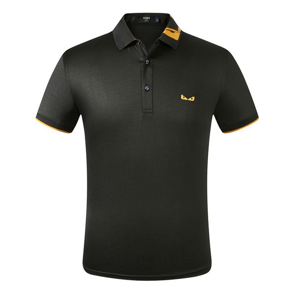 luxurious men casual polo shirt designers embroidery short sleeve fashion classic polos spring mens clothes tees t shirt, White;black 
luxurious men casual polo shirt designers embroidery short sleeve fashion classic polos spring mens clothes tees t shirt, White;black