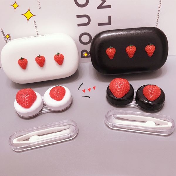 cute strawberry contact lens case for women hard box eye lenses container holder set eyewear accessories, Silver
cute strawberry contact lens case for women hard box eye lenses container holder set eyewear accessories, Silver
