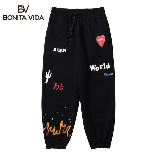 bonita vida fire flame cactus print fleece sweatpants streetwear hip hop casual loose jogger sweat pants men harajuku trousers, Black
bonita vida fire flame cactus print fleece sweatpants streetwear hip hop casual loose jogger sweat pants men harajuku trousers, Black
