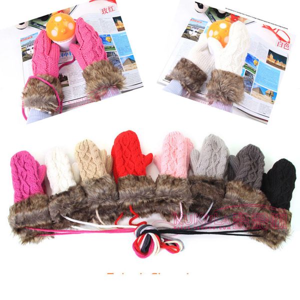 9 style pretty lovely women' winter warm knit gloves warmer mittens finger gloves new fashion with fur, Blue;gray
9 style pretty lovely women' winter warm knit gloves warmer mittens finger gloves new fashion with fur, Blue;gray