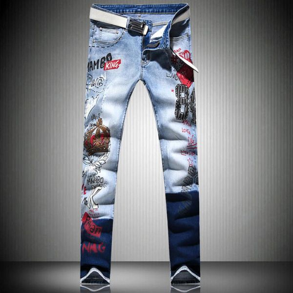 new fashion men jeans skinny jeans slim fit pant floral pant ripped casual denim men, Blue
new fashion men jeans skinny jeans slim fit pant floral pant ripped casual denim men, Blue