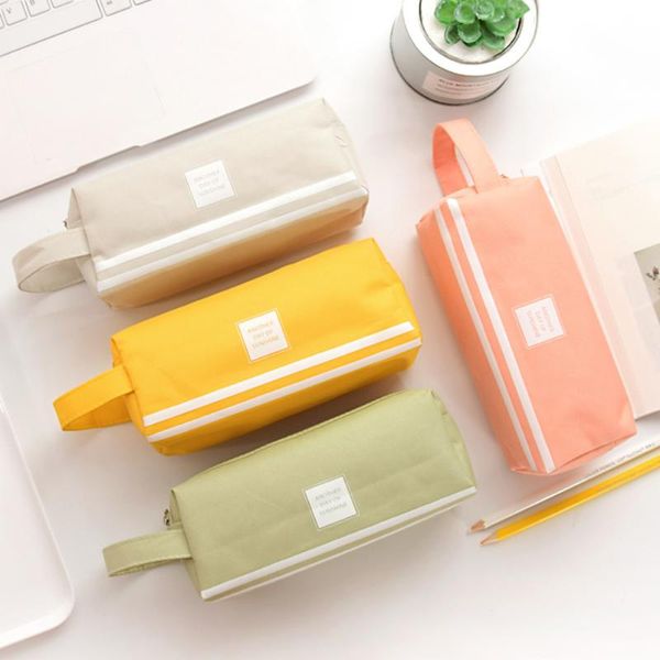 cosmetic bags & cases pencil case portable canvas zipper double layers large capacity pen bag stationery school supplies
cosmetic bags & cases pencil case portable canvas zipper double layers large capacity pen bag stationery school supplies