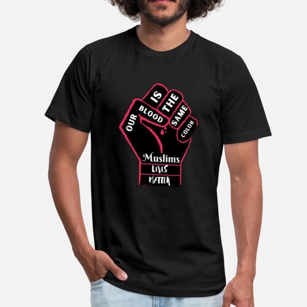 our blood is the same color muslims lives matter t shirt men designing short sleeve o neck unique sunlight funny spring family shirt
our blood is the same color muslims lives matter t shirt men designing short sleeve o neck unique sunlight funny spring family shirt