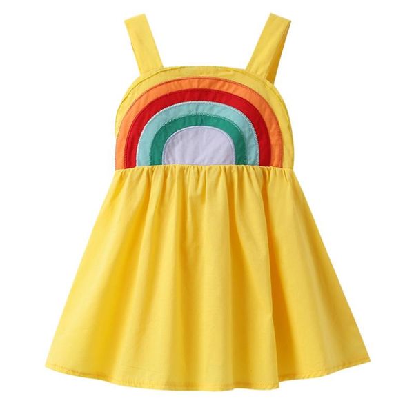toddler baby girl backless rainbow sling dress casual holiday summer outfits new princess children clothes, Red;yellow
toddler baby girl backless rainbow sling dress casual holiday summer outfits new princess children clothes, Red;yellow