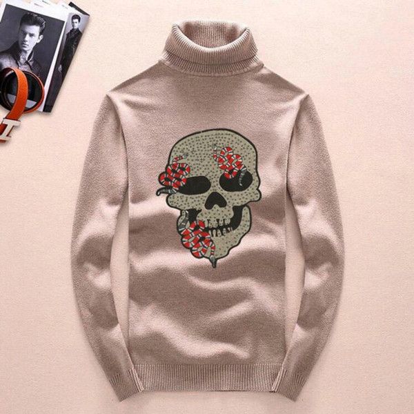 new men's sweater, chrome heart men's round neck pullover winter sweater, fashion knitted slim pullover, casual high neck long sle, White;black
new men's sweater, chrome heart men's round neck pullover winter sweater, fashion knitted slim pullover, casual high neck long sle, White;black