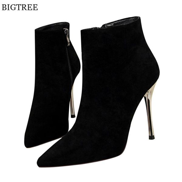 size 34-40 winter flock leather women black boots pointed short boots slim zip woman high heels ladies fashion ankle
size 34-40 winter flock leather women black boots pointed short boots slim zip woman high heels ladies fashion ankle