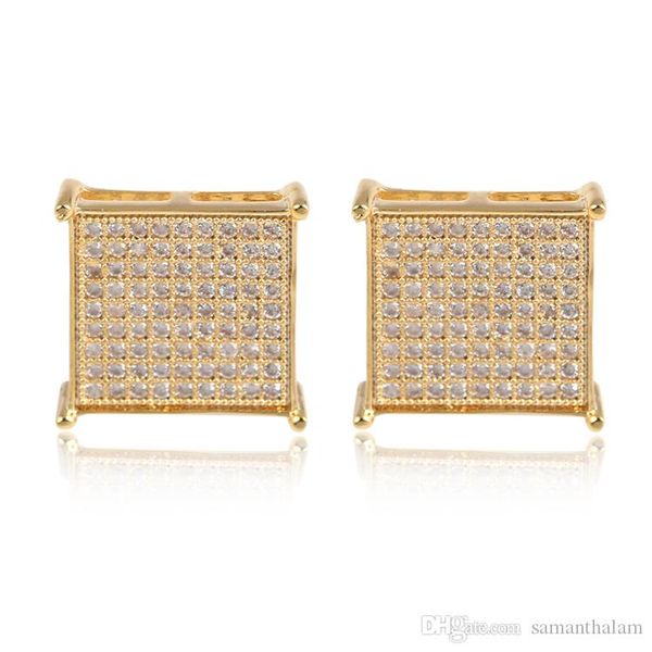 2017 new fashion man women stud earrings yellow gold filled cubic zircon diamond micro paved square earrings wedding jewelry, Golden;silver 
2017 new fashion man women stud earrings yellow gold filled cubic zircon diamond micro paved square earrings wedding jewelry, Golden;silver