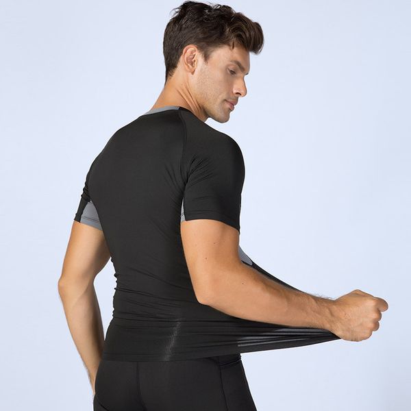 2020 new quick dry compression tight jersey fitness gym sports running shirt bodybuilding short sleeve black t-shirts men people, Gray;blue
2020 new quick dry compression tight jersey fitness gym sports running shirt bodybuilding short sleeve black t-shirts men people, Gray;blue
