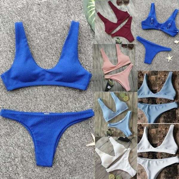 thong bikini set 2020 women swimwear fabrics push up swimsuit women bathing suit padded bikini solid swimwear, White;black
thong bikini set 2020 women swimwear fabrics push up swimsuit women bathing suit padded bikini solid swimwear, White;black