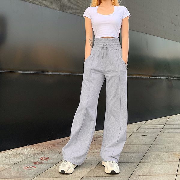свободный свободный прямой серый sweatpants женщины упругие высокой талией широкую ногу длинные брюки женские карманы harajuku брюки и джинс, Black;white
свободный свободный прямой серый sweatpants женщины упругие высокой талией широкую ногу длинные брюки женские карманы harajuku брюки и джинс, Black;white