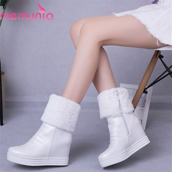 memunia 2020 new arrival women ankle boots winter shoes keep warm snow boots comfortable zip wedges platform booties woman, Black
memunia 2020 new arrival women ankle boots winter shoes keep warm snow boots comfortable zip wedges platform booties woman, Black