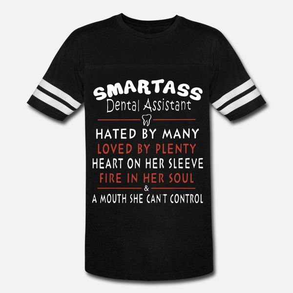 smartass dental assistant hated by many loved by p t shirt men customized cotton crew neck trend fit fashion summer leisure shirt
smartass dental assistant hated by many loved by p t shirt men customized cotton crew neck trend fit fashion summer leisure shirt