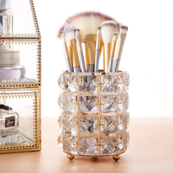 storage boxes & bins european style metal crystal makeup brush organizer eyebrow pencil comb jewelry pearl cosmetic box
storage boxes & bins european style metal crystal makeup brush organizer eyebrow pencil comb jewelry pearl cosmetic box
