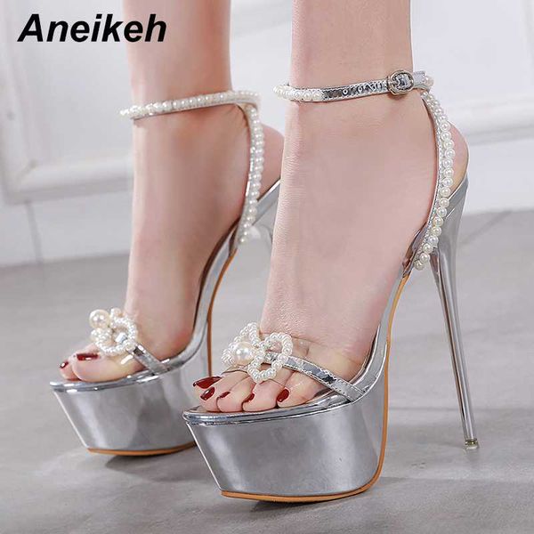 sandals aneikeh summer women shoes ankle strap pu fashion string bead thin heels buckle party silvery 34~40, Black
sandals aneikeh summer women shoes ankle strap pu fashion string bead thin heels buckle party silvery 34~40, Black