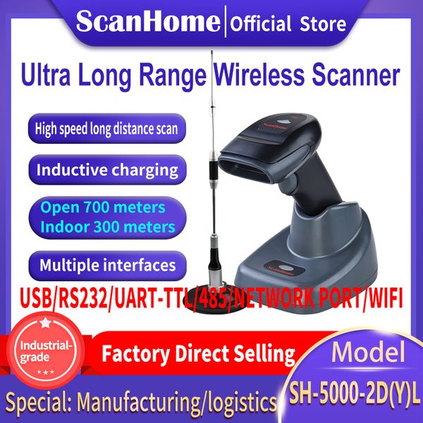 scanhome ultra long range wireless barcode scanner high-speed long range scanner multiple interfaces sh-5000-2d(y)l
scanhome ultra long range wireless barcode scanner high-speed long range scanner multiple interfaces sh-5000-2d(y)l