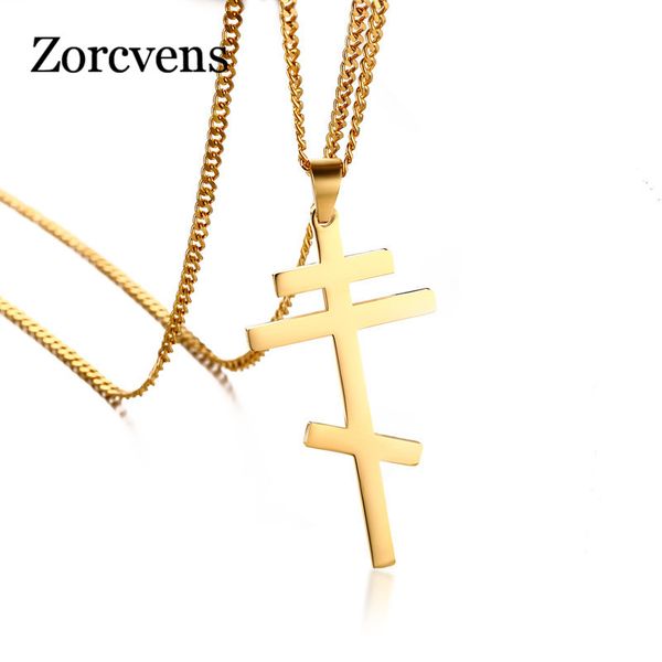 modyle 2020 punk vintage gold silver color stainless steel christian orthodox cross pendant necklace men women
modyle 2020 punk vintage gold silver color stainless steel christian orthodox cross pendant necklace men women