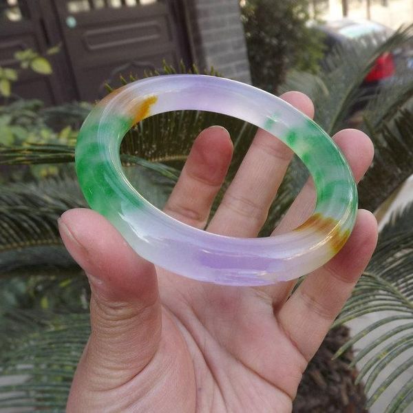 jade bracelet natural jadeite violet quartzite jade lady three new 58mm new package, Black
jade bracelet natural jadeite violet quartzite jade lady three new 58mm new package, Black