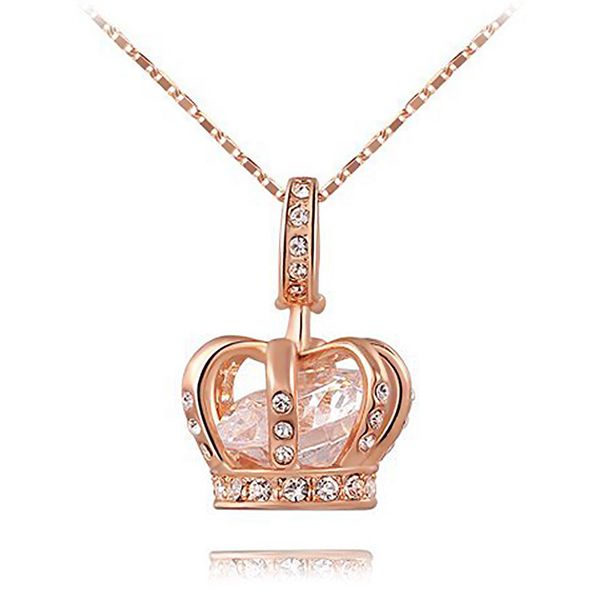 crown pendant necklaces for women rose gold color big crystal fashion female wedding engagement jewelry classic gift new arrived, Silver
crown pendant necklaces for women rose gold color big crystal fashion female wedding engagement jewelry classic gift new arrived, Silver