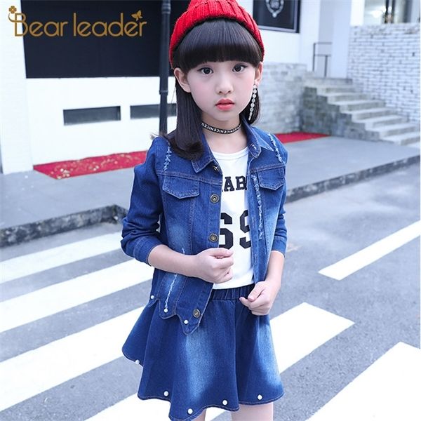 bear leader 4-13 years girls clothing sets fashion jean jacket with denim skirts 2pcs casual clothes teenager girl costumes 0926, White
bear leader 4-13 years girls clothing sets fashion jean jacket with denim skirts 2pcs casual clothes teenager girl costumes 0926, White