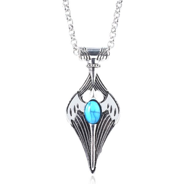 the elder scrolls necklace dinosaur triang dragon amulet of mara pendant chokers cosplay jewelry, Silver
the elder scrolls necklace dinosaur triang dragon amulet of mara pendant chokers cosplay jewelry, Silver