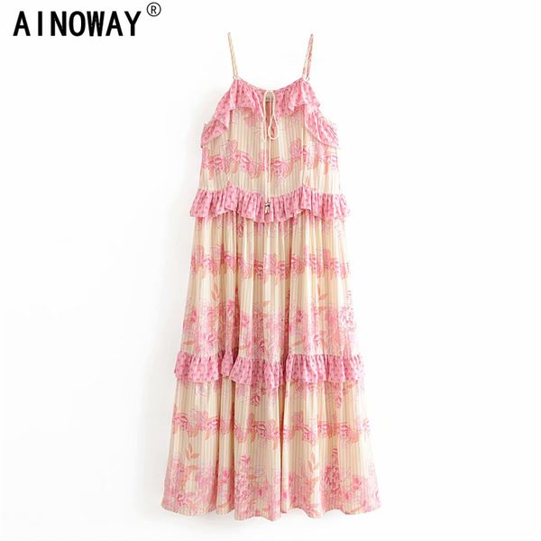 casual dresses vintage chic women pink floral print sleeveless bohemian spaghetti strap dress ladies summer rayon maxi boho vestidos, Black;gray
casual dresses vintage chic women pink floral print sleeveless bohemian spaghetti strap dress ladies summer rayon maxi boho vestidos, Black;gray