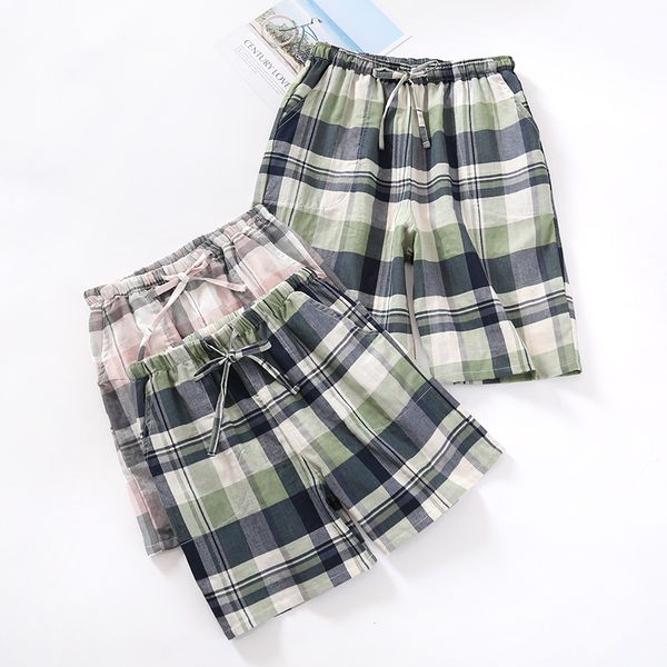 fdfklak sleep pants summer couple plaid pajamas shorts men and women cotton gauze thin section shorts home pants, Black;red
fdfklak sleep pants summer couple plaid pajamas shorts men and women cotton gauze thin section shorts home pants, Black;red
