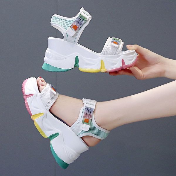 women chunky sandals platform summer casual shoes fashion designers woman 8cm height increasing open toe beach sandal ladies, Black
women chunky sandals platform summer casual shoes fashion designers woman 8cm height increasing open toe beach sandal ladies, Black