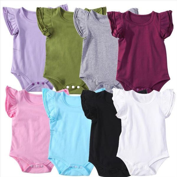 2018 newborn baby girls boys ruffle clothes short flying sleeve bodysuit outfits jumpsuit casual solid clothes, Blue
2018 newborn baby girls boys ruffle clothes short flying sleeve bodysuit outfits jumpsuit casual solid clothes, Blue