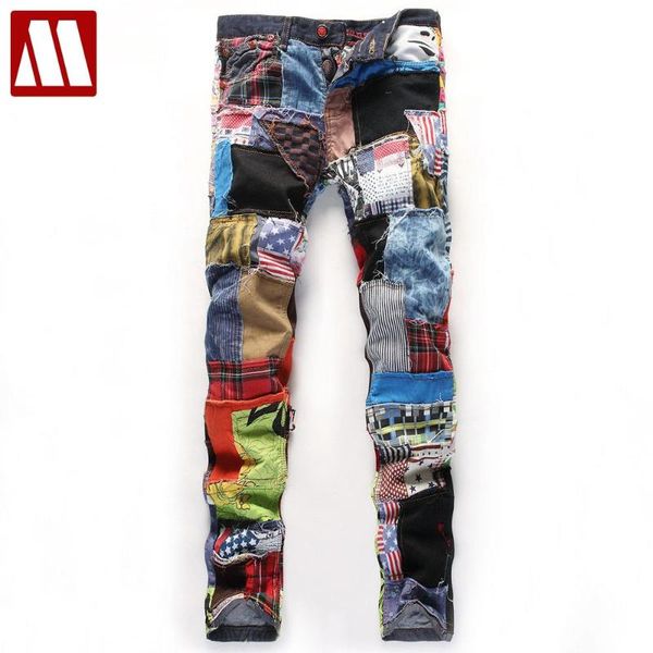 new fashion patchwork men straight slim jeans beggar pant eye-catching design stitching wash locomotive jeans 28-38, Blue
new fashion patchwork men straight slim jeans beggar pant eye-catching design stitching wash locomotive jeans 28-38, Blue