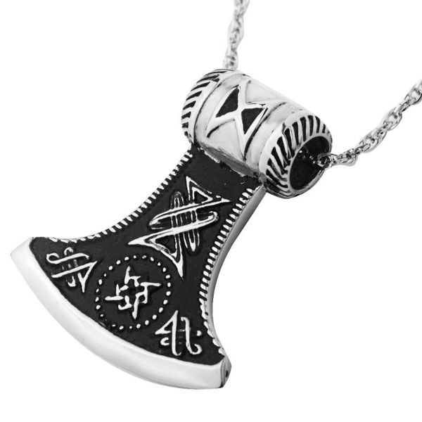 men's large axe sekira talisman norse vikings axe pendant necklace,stainless steel mammen style pendant jewelry, Silver
men's large axe sekira talisman norse vikings axe pendant necklace,stainless steel mammen style pendant jewelry, Silver