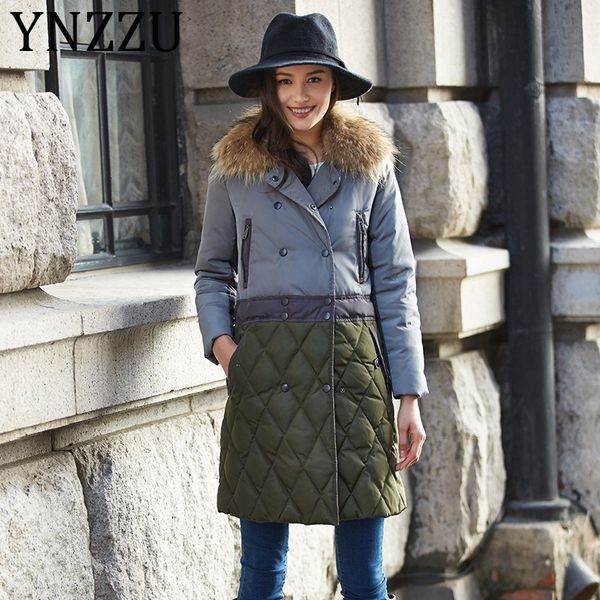 ynzzu original design 2019 winter hit color women's down jacket vintage with real fur collar slim female goose down coat a1217, Black;white
ynzzu original design 2019 winter hit color women's down jacket vintage with real fur collar slim female goose down coat a1217, Black;white