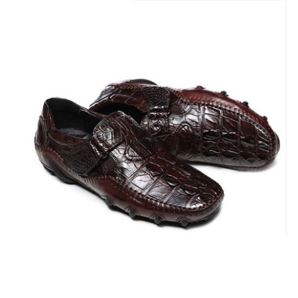 langhao leather shoes male crocodile leather men shoes round head hook and loop fasteners business casual men, Black
langhao leather shoes male crocodile leather men shoes round head hook and loop fasteners business casual men, Black