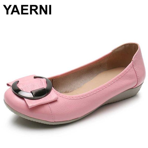 yaerni women autumn flat shoes shallow genuine leather ladies ballet candy color loose loafers large size round toe women shoes, Black
yaerni women autumn flat shoes shallow genuine leather ladies ballet candy color loose loafers large size round toe women shoes, Black