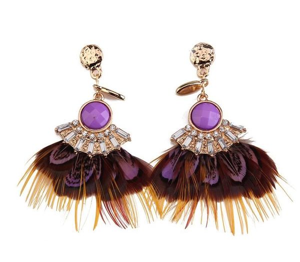 lady 2016 new long tassel feather vintage statement luxury earring for women boho bohemia resin jewelry gifts11, Golden;silver
lady 2016 new long tassel feather vintage statement luxury earring for women boho bohemia resin jewelry gifts11, Golden;silver