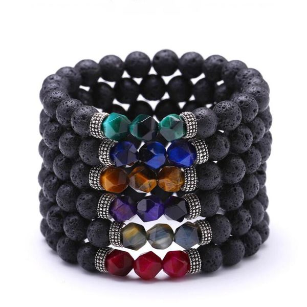 new style 8mm natural volcanic stone faceted color tiger eye bracelet energy crystal bracelet for men or women jewelry wholesale, Black
new style 8mm natural volcanic stone faceted color tiger eye bracelet energy crystal bracelet for men or women jewelry wholesale, Black