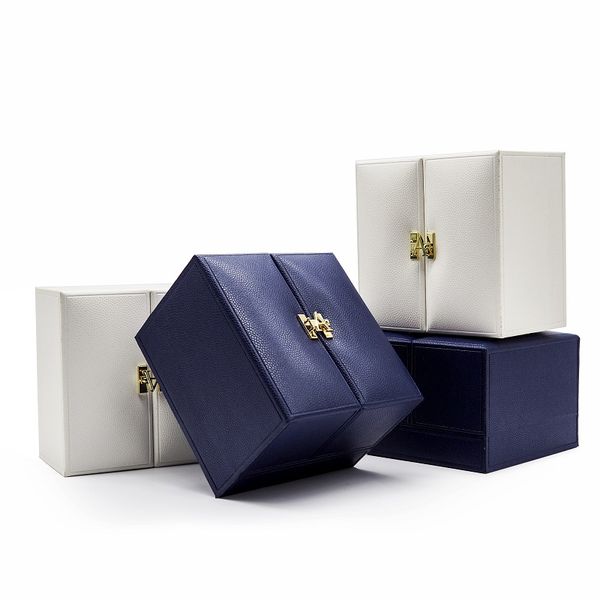 brand jewelry box dark blue pu leather opposite door ring box high-grade necklace bracelet, Pink;blue
brand jewelry box dark blue pu leather opposite door ring box high-grade necklace bracelet, Pink;blue