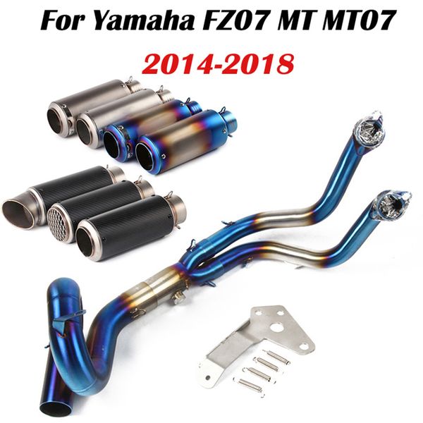 stainless steel motorcycle exhaust modified scooter front pipe slip-on full system for fz-07 mt 07 2014-2020 mt07 link pipe
stainless steel motorcycle exhaust modified scooter front pipe slip-on full system for fz-07 mt 07 2014-2020 mt07 link pipe