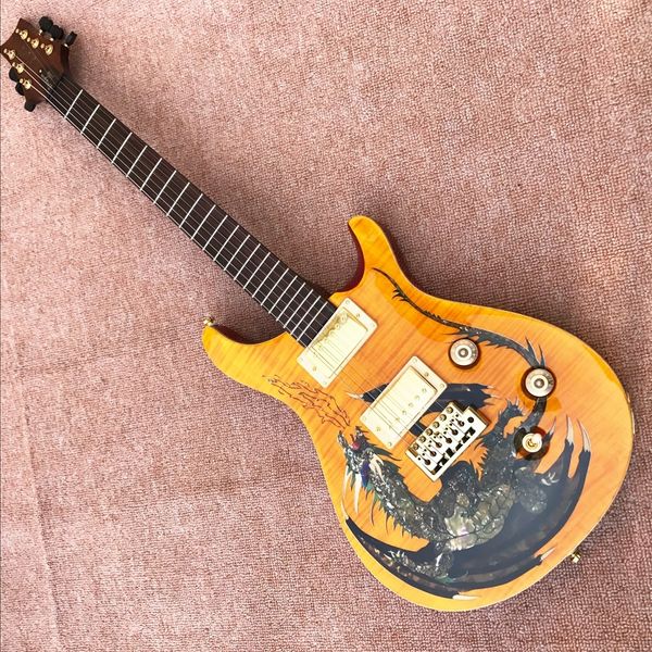 custom smith private stock dragon 2000 guitar with guitar case yellow burst flame maple electric guitar dragon abalone & pearl inlaid
custom smith private stock dragon 2000 guitar with guitar case yellow burst flame maple electric guitar dragon abalone & pearl inlaid