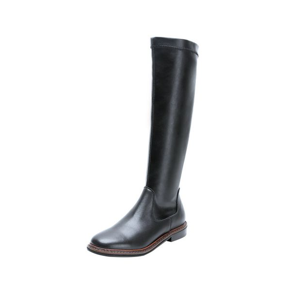genuine leather low heels women knee high boots vintage party prom shoes woman winter long boots size 41 42, Black
genuine leather low heels women knee high boots vintage party prom shoes woman winter long boots size 41 42, Black