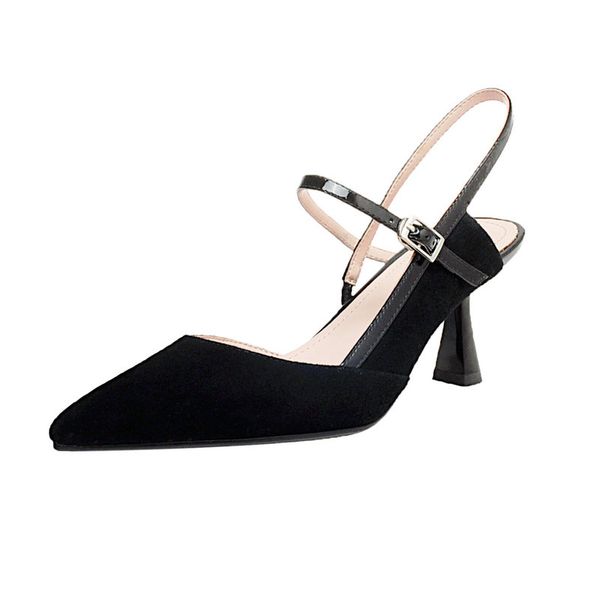 thin high heels sandals women cow suede leather casual shoes summer natural suede ladies shoes, Black
thin high heels sandals women cow suede leather casual shoes summer natural suede ladies shoes, Black